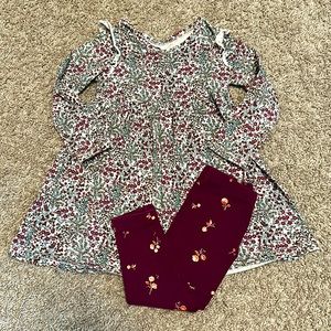 Tea collection dress and leggings